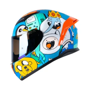 CASCO SHAFT 582SP EVO HORA DE AVENTURA AZUL/CELESTE